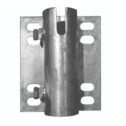11104 Leg and Chain Holder, Steel, Galvanized, For: 1/2 x 3 in Carriage Bolts