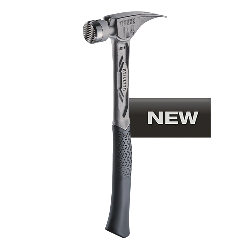 TIBONE TIB14RMC Milled/Curved Hammer, 14 oz Head, Milled, Straight Claw Head, Titanium Head, 15-1/4 in OAL