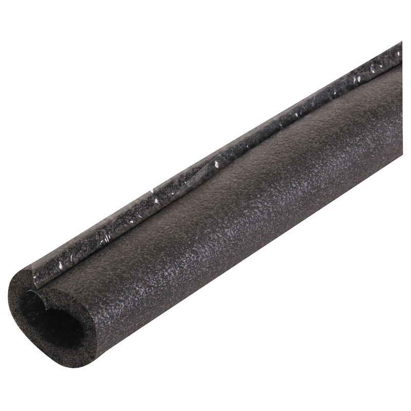 51381T Pipe Insulation, 1-3/8 in ID x 2-3/8 in OD Dia, 6 ft L, Steel, Charcoal