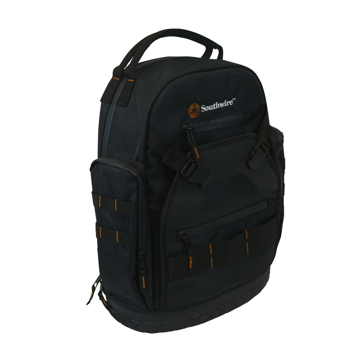 PROBAGBP Backpack, 7.87 in W, 13.78 in D, 18.701 in H, Polyester, Black