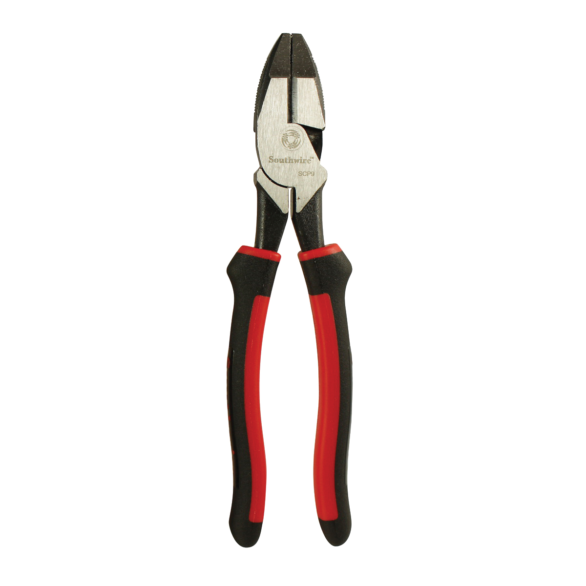 SCP9 High-Leverage Side Cutting Plier, 9 in OAL, Black/Red Handle, Comfort Grip Handle