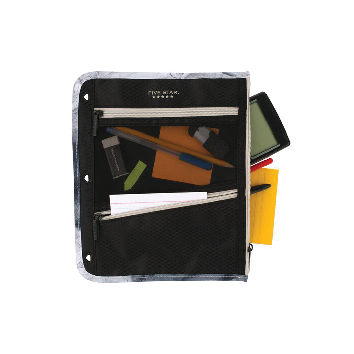 Five Star 50642 Flat Zipper Pouch, Polyester, For: 3-Ring Five Star 50642 Flat Zipper Pouch, Polyester, For: 3-Ring