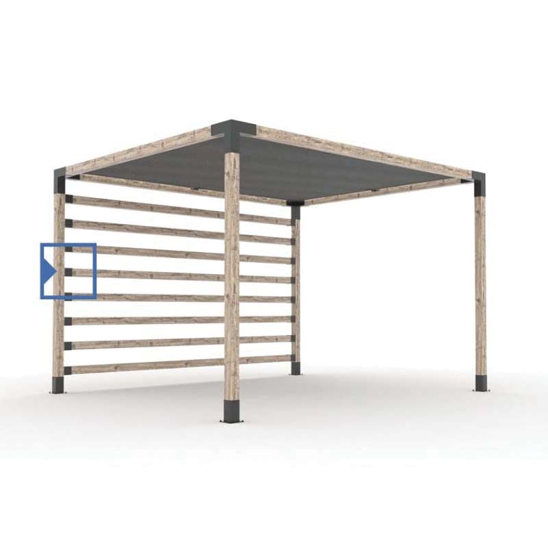 Toja Grid KNECT Series G021068MB1 Wall and Railing Bracket, Steel, Black, For: 4 x 4 Wood Posts
