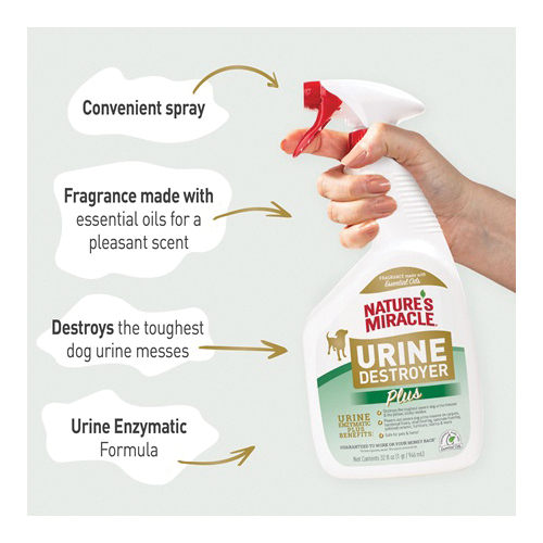 Nature's Miracle P-98366 Urine Destroyer Plus, Pleasant, 32 fl-oz Bottle - 4