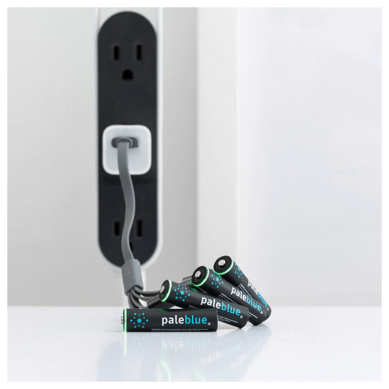 AAA Batteries, Pale Blue, 1.5 V, 1700 mAh, Lithium-Ion, Rechargeable, 4 pk - 3