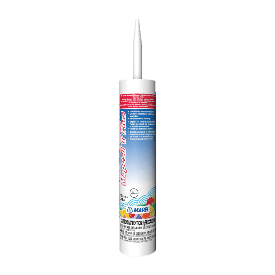 Mapesil T Plus 3BU500291 Sealant, Pewter, 28 days Curing, 40 to 90 deg F, 10.1 oz Cartridge