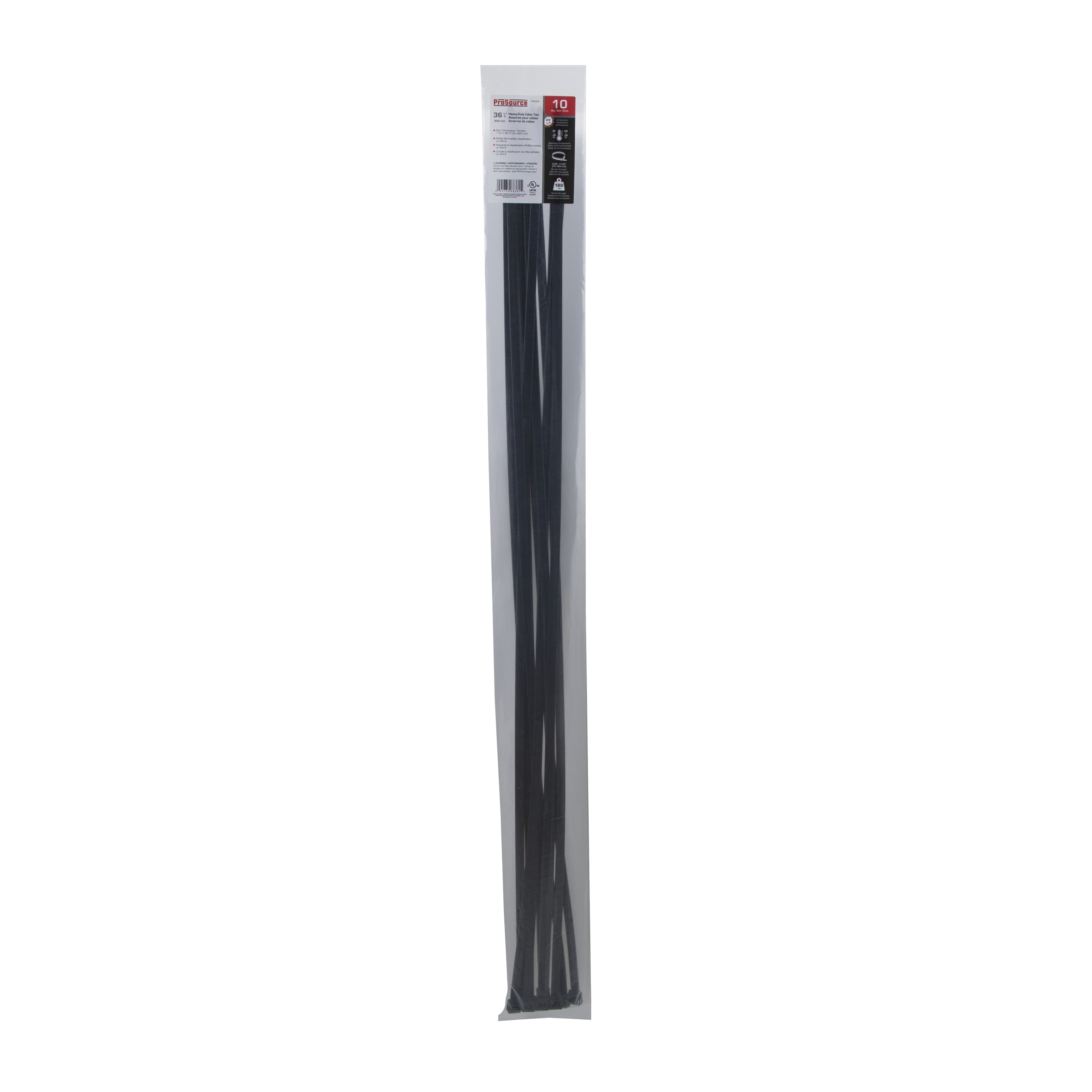 CT0924 Cable Tie, 285 mm Max Bundle Dia, Self-Locking Locking, Nylon, Black