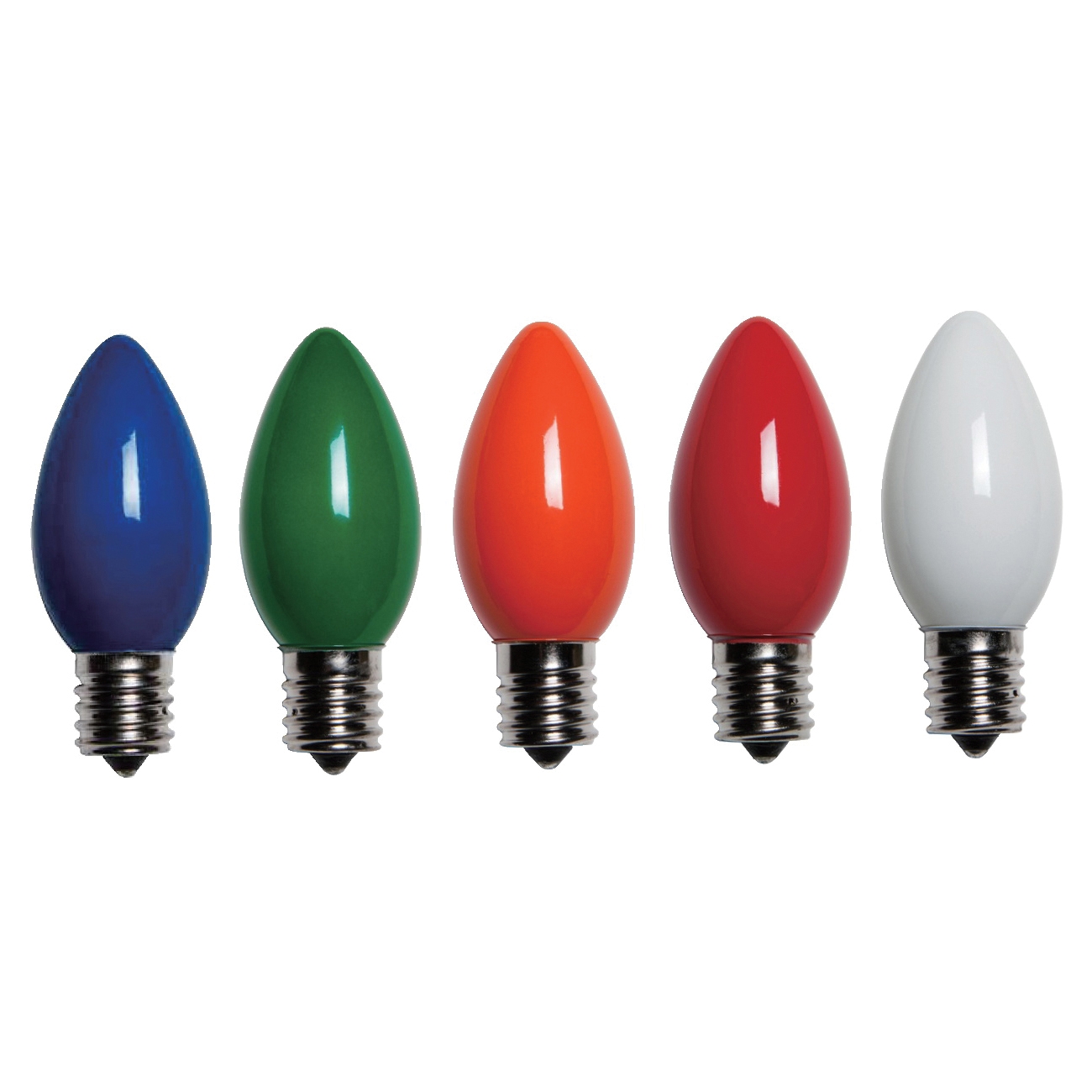 25780 LED Filament Retro Replacement Bulb, Opaque, C7, Multi Color