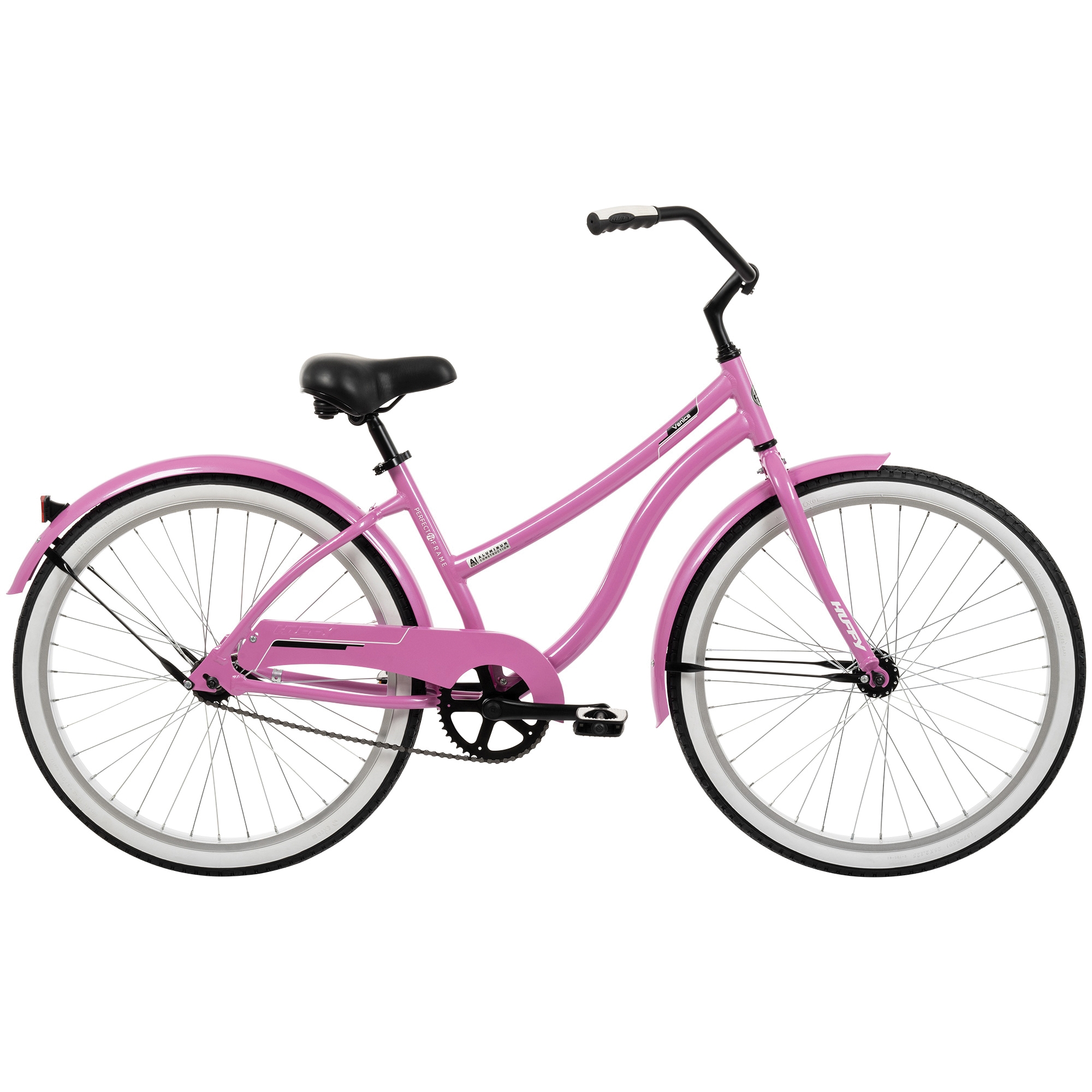 66652 Cruiser Bicycle, Ladies, 12+, Aluminum Frame, Coaster Brake, 26 in Dia Wheel, Pink