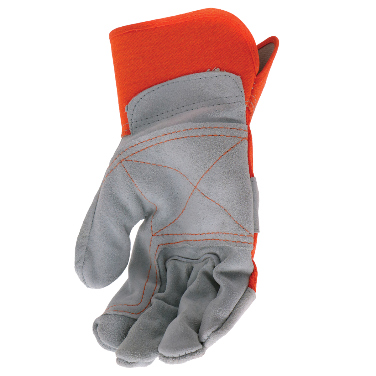 Boss Guard Series B71031-L Gloves, L, 8 to 8-3/8 in L, Wing Thumb, Safety, Canvas, Orange - 5