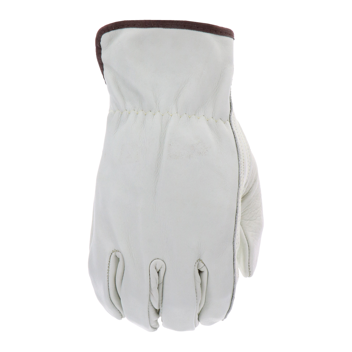 Boss B81192-XL Work Gloves, Men's, XL, 8-3/8 to 8-3/4 in L, Keystone Thumb, Slip-On Cuff, Cowhide Leather, Natural