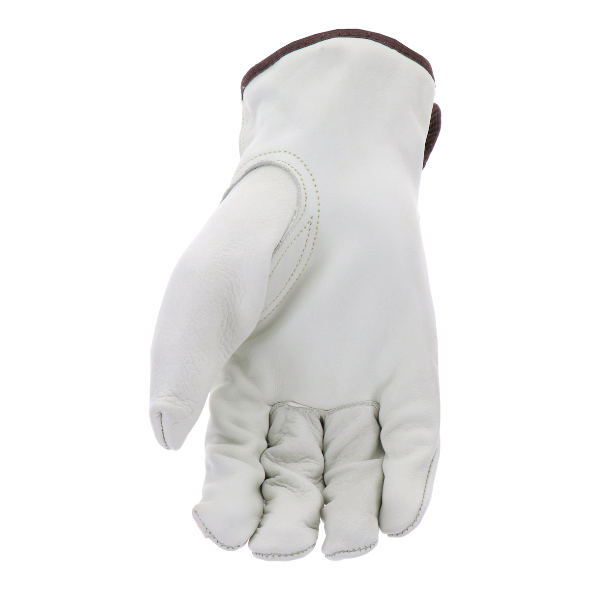 Boss B81192-XL Work Gloves, Men's, XL, 8-3/8 to 8-3/4 in L, Keystone Thumb, Slip-On Cuff, Cowhide Leather, Natural