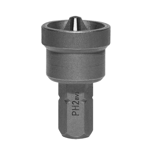 DDWSSP4 Drywall Screw Setter, #2 Drive, Phillips Drive, 1/4 in Shank, Hex Shank, 1 in L