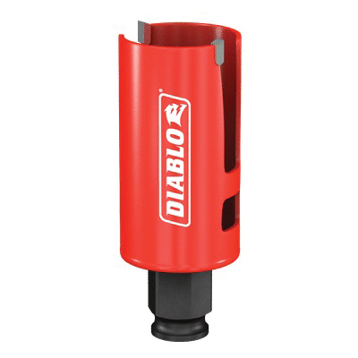 Demo Demon DHS1375CTR Hole Saw, 1-3/8 in Dia, 2-3/8 in D Cutting, 1-5/8 in Arbor, Carbide Cutting Edge