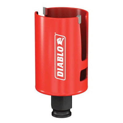 Demo Demon DHS2000CTR Hole Saw, 2 in Dia, 2-3/8 in D Cutting, 1-5/8 in Arbor, Carbide Cutting Edge