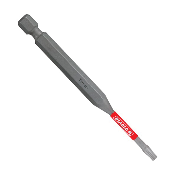 DT1035P2 Drive Bit, #10 Drive, Torx Drive, 1/4 in Shank, Hex Shank, 3-1/2 in L