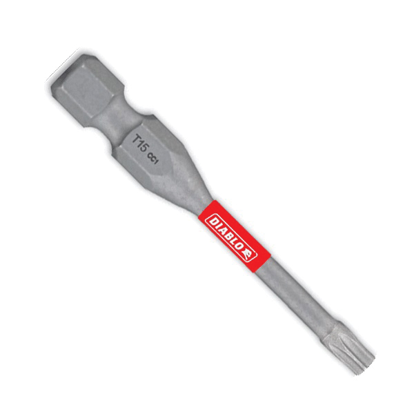 DT152P2 Drive Bit, #15 Drive, Torx Drive, 1/4 in Shank, Hex Shank, 2 in L