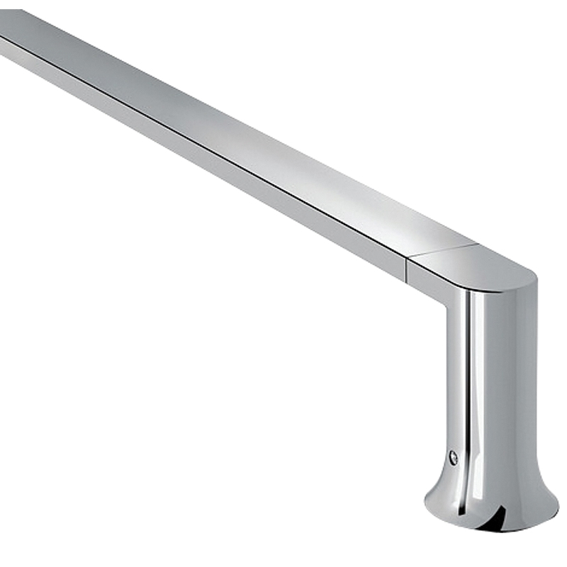 BH3624CH Towel Bar, 24 in L Rod, Zinc, Polished Chrome, Screw, Wall