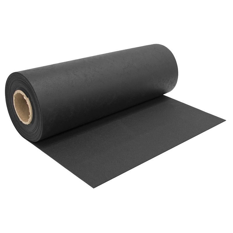 4000021EA Runner Mat, 35 ft L, 36 in W, Rubber, Black