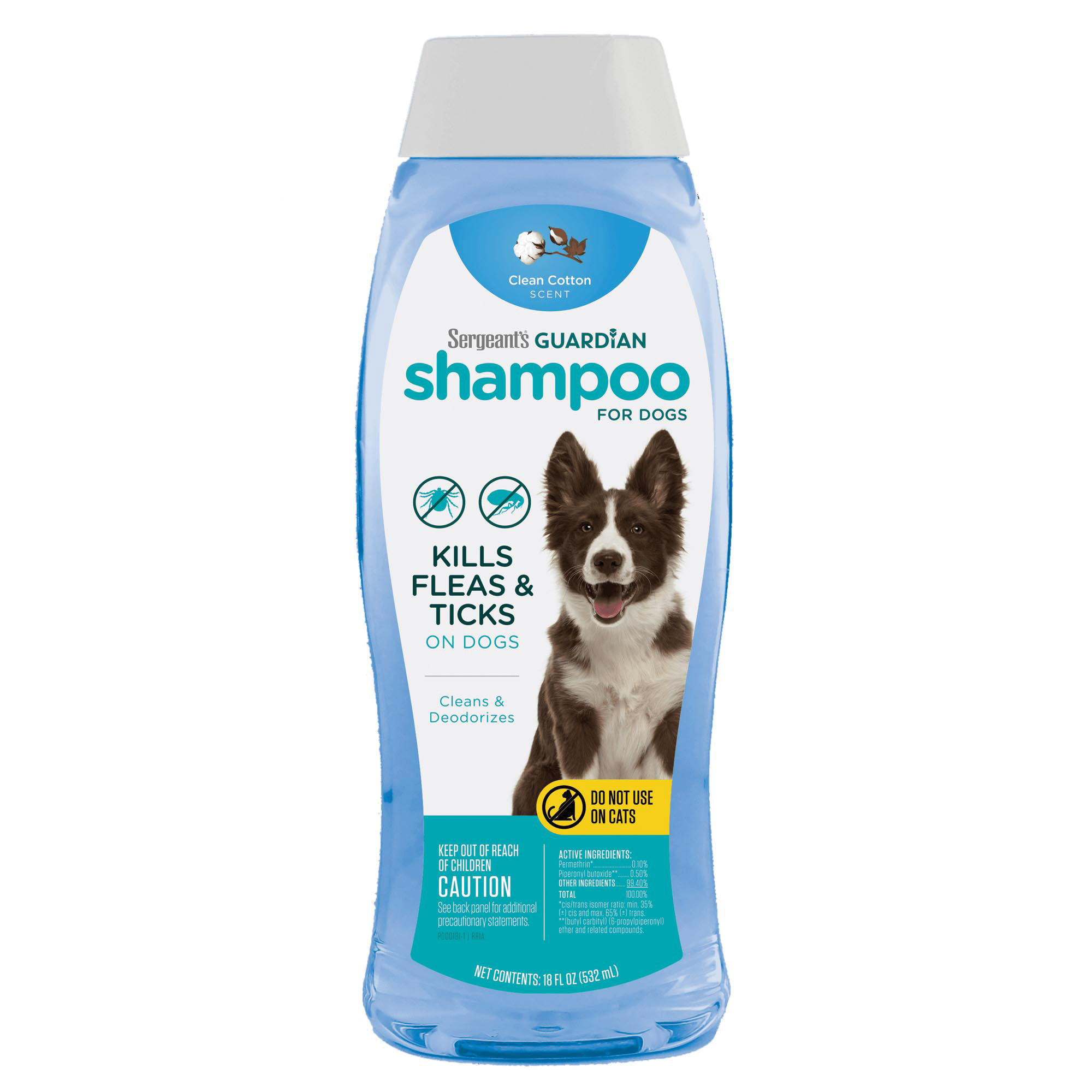 Guardian Series 102 Flea and Tick Shampoo, Clean Cotton, 18 oz