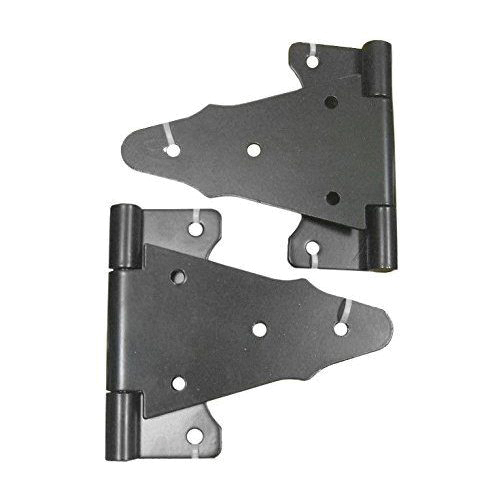 TH6BLK/B Tee Hinge, Galvanized Steel, Black, Powder-Coated Satin, Surface