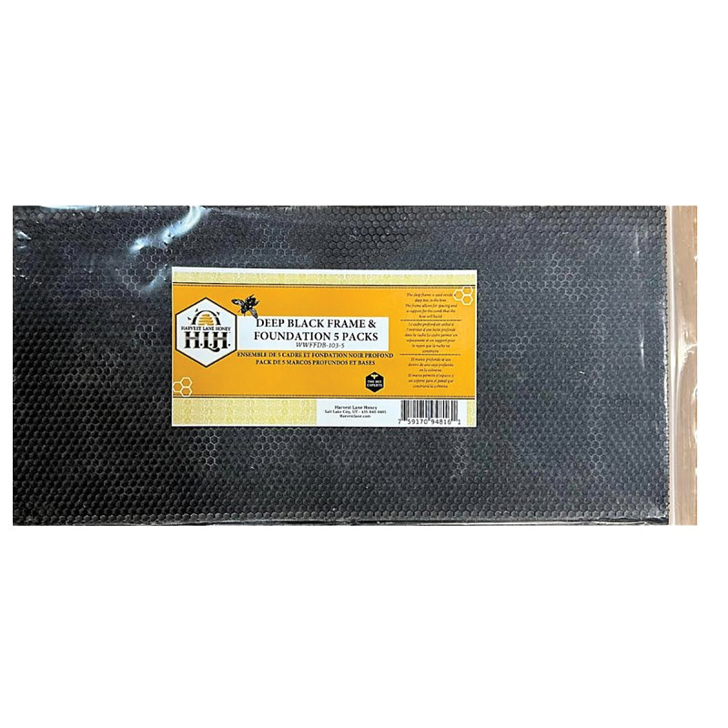 WWPFDB-103-5 Foundation Beehive, Black