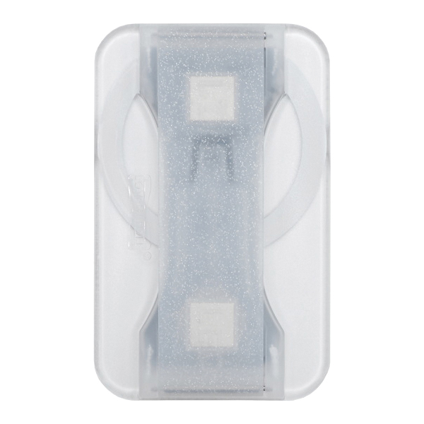 Lovehandle P-1135-25-MS Phone Grip, Silicone, Crystal Clear Glitter - 2