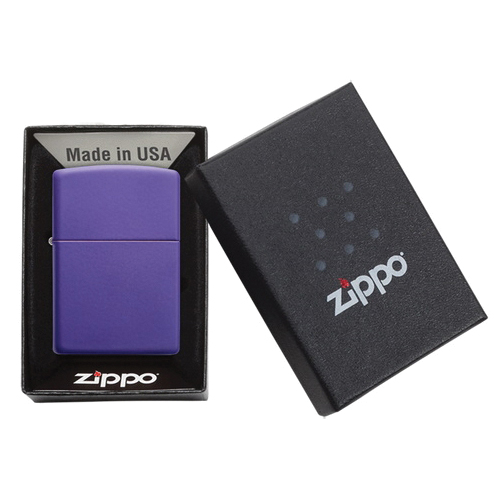 Zippo 237 Lighter, Zippo Premium Lighter, Refillable: Yes, Matte Purple - 4