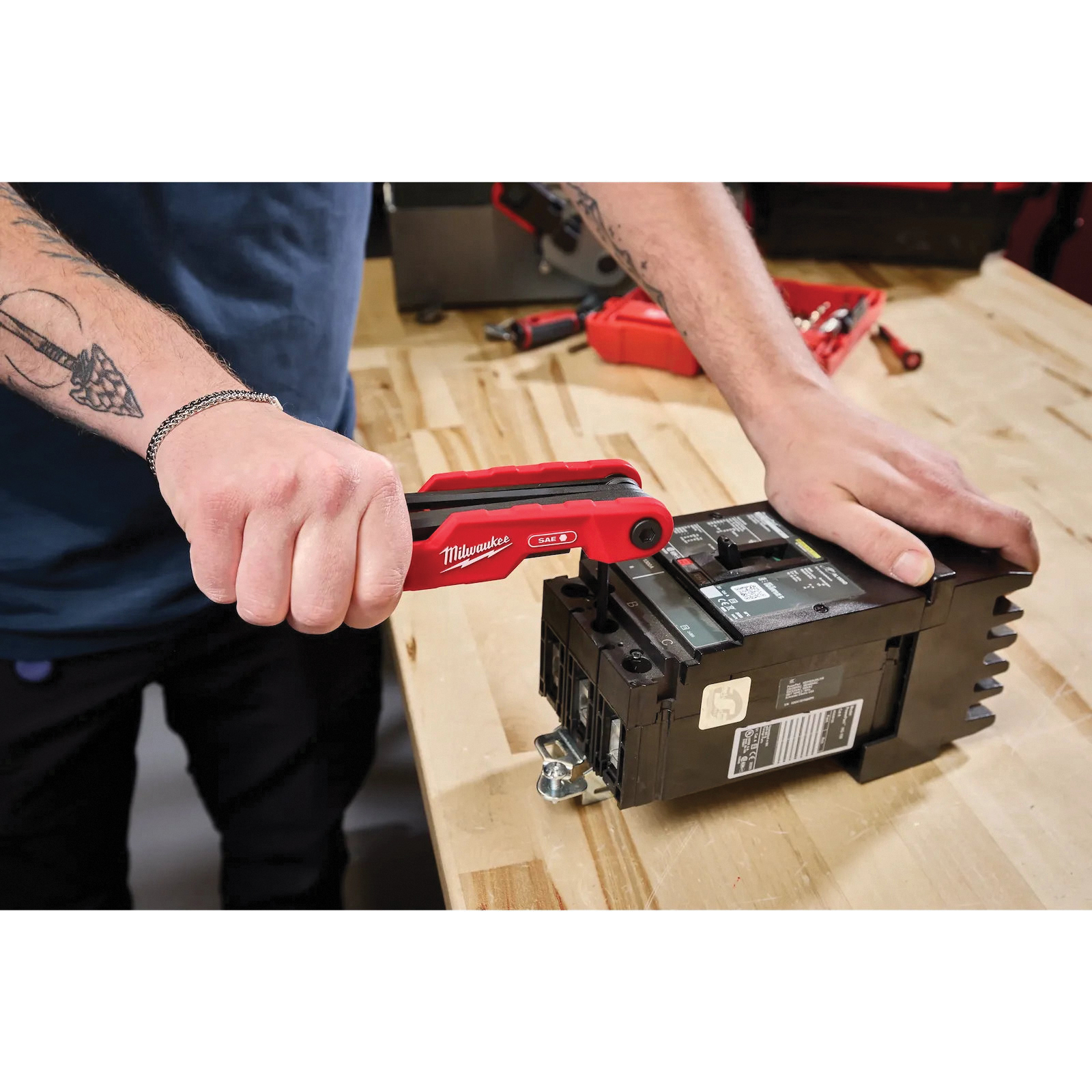 Milwaukee 48-22-2180 Hex Key Set, 11-Piece, Alloy Steel/Metal, Black Oxide, Black/Red - 3