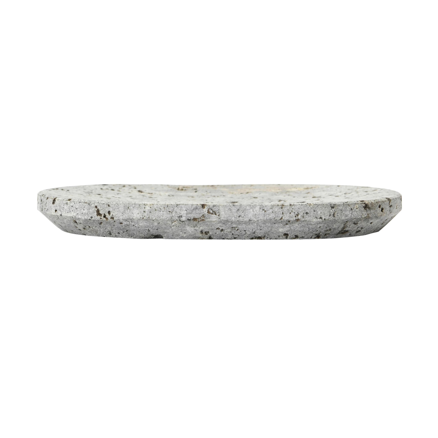 Creative Co-Op Daily Routines Series DF6839 Soap Dish, Travertine, Gray - 5