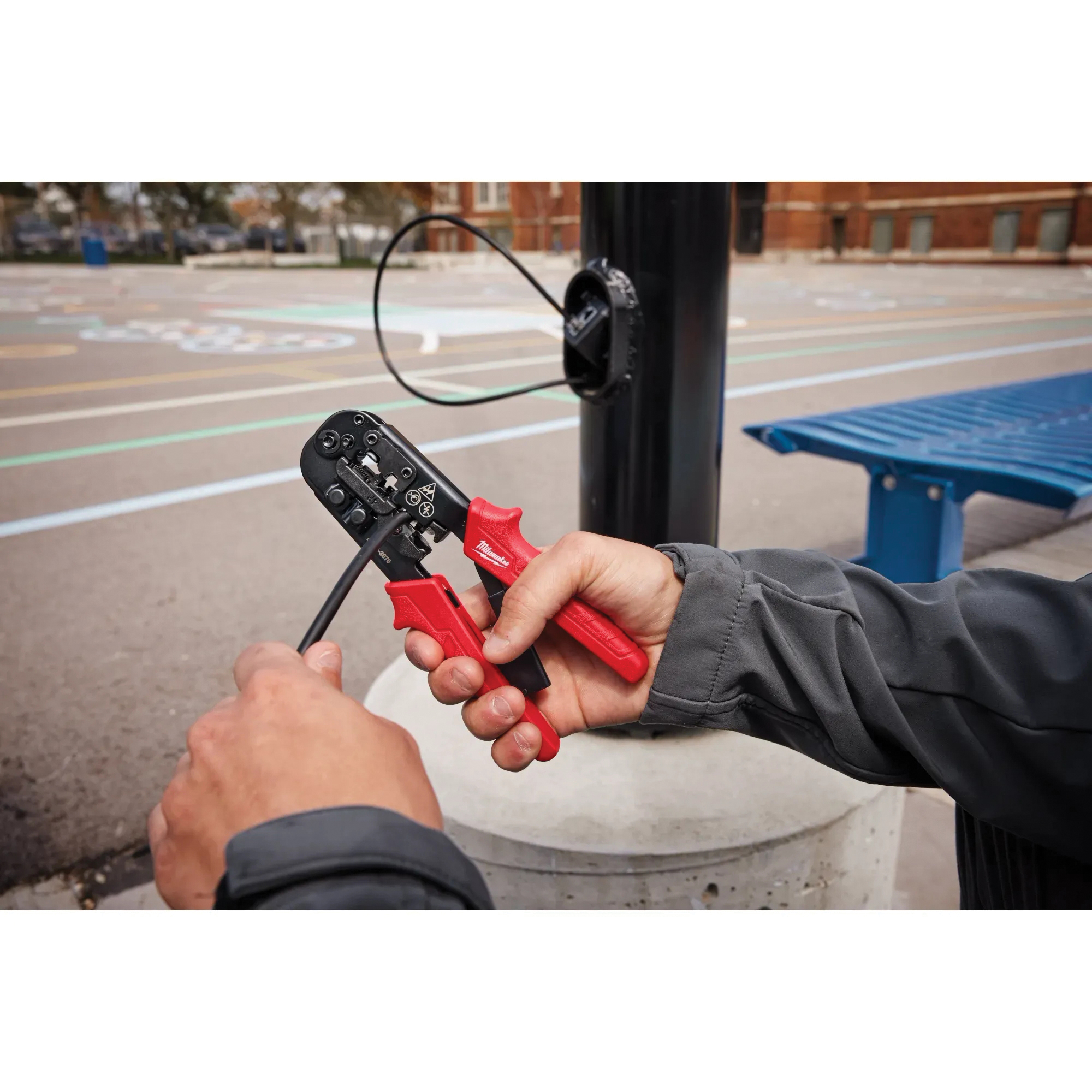 Milwaukee 48-22-3076 Ratcheting Modular Crimper and Stripper, 3.35 in OAL, Comfort, Ergonomic Handle - 5