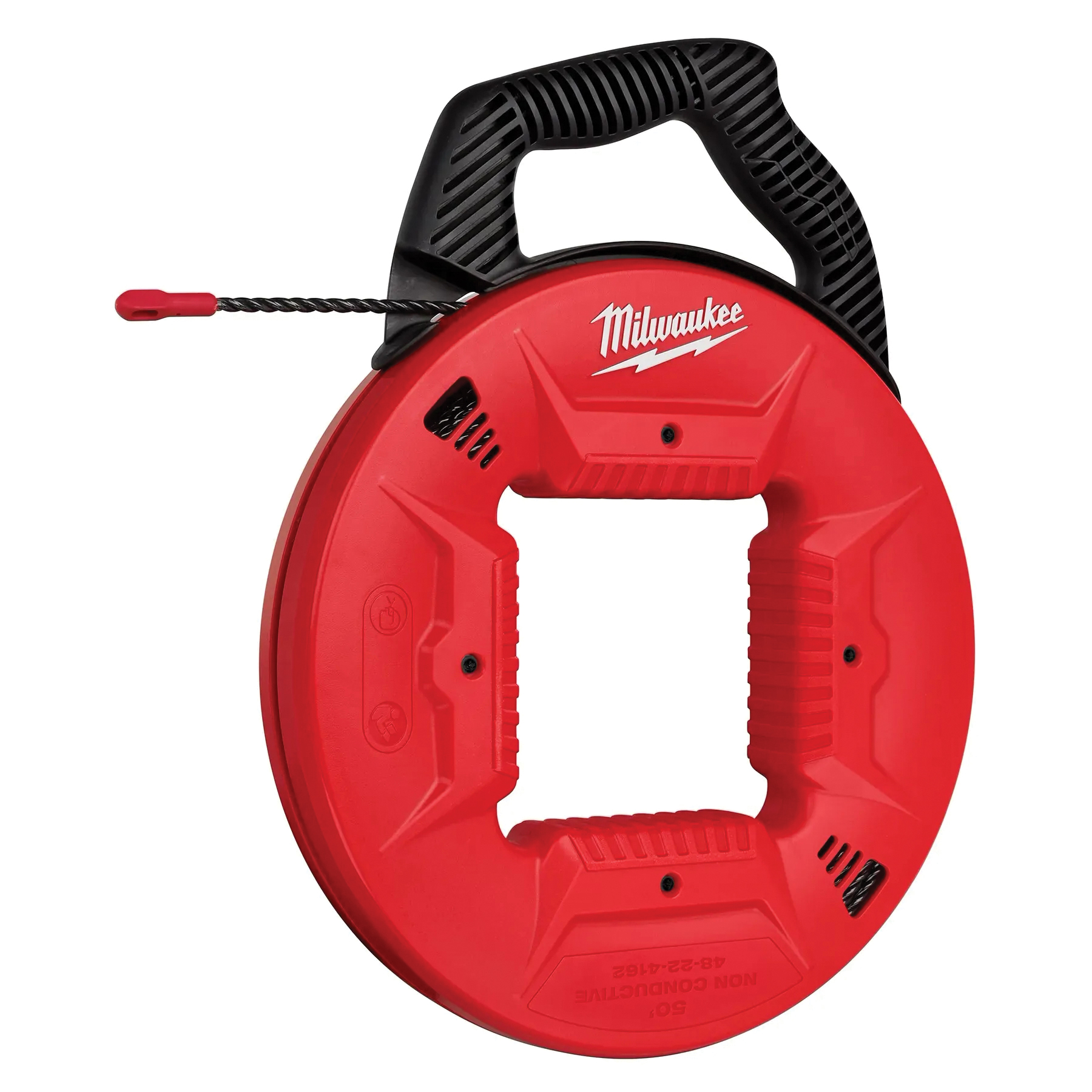 Milwaukee 48-22-4162 Fish Tape with Nonconductive Tip, 50 ft L Tape, Polyester Tape - 4