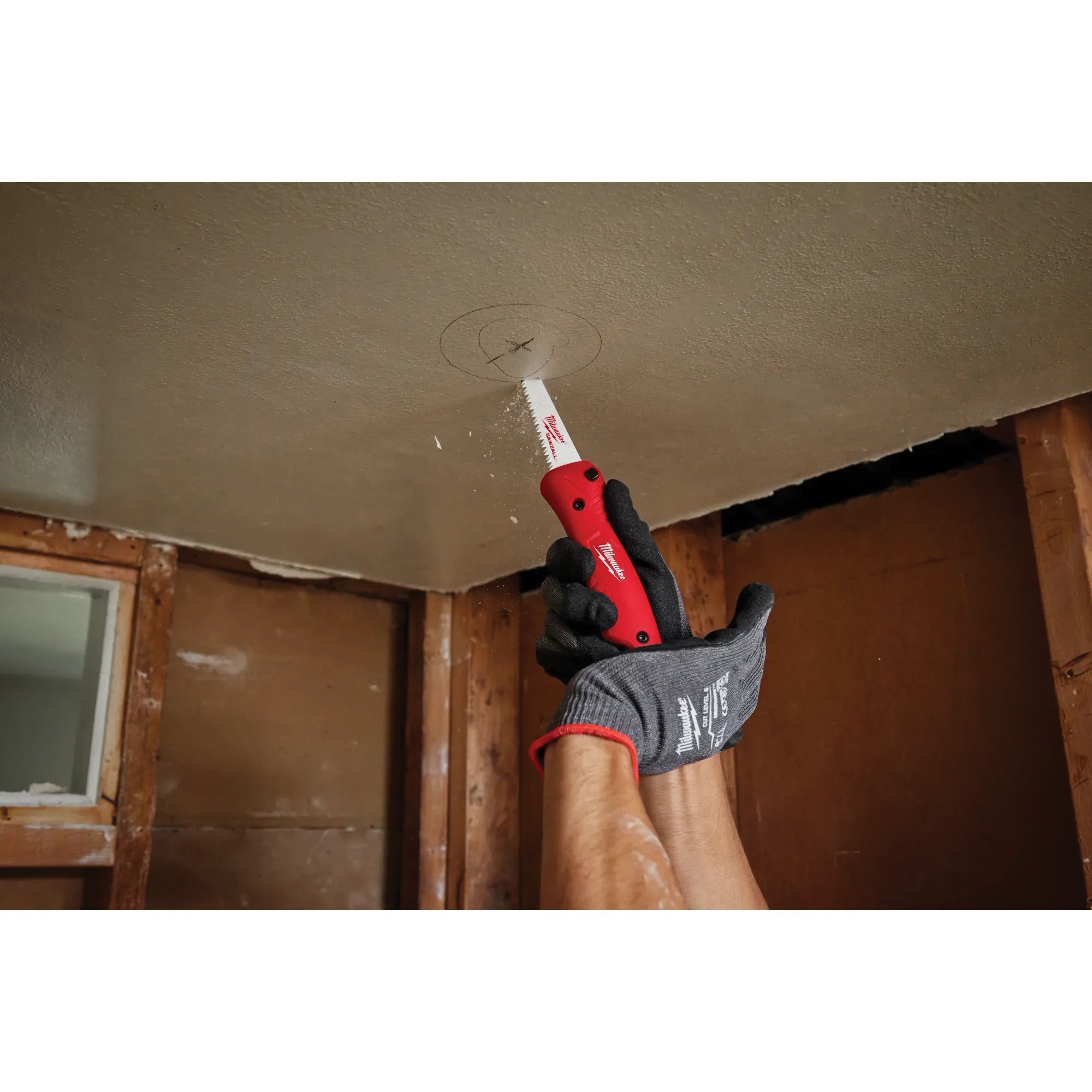 Milwaukee 48-22-0307 Jab Saw, 4.9 in L Blade, 8 TPI, Steel Blade, Folding, Ribbed Handle, Polypropylene Handle