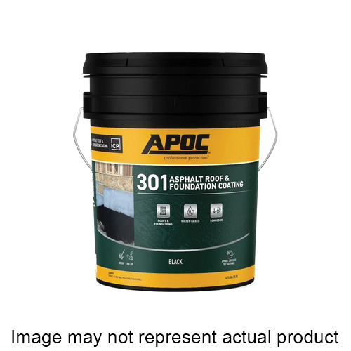 AP-301 Series AP-3011 Asphalt Roof and Foundation Coating, Black, 1 gal, Pail, Liquid