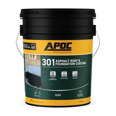 AP-301 Series AP-3015 Asphalt Roof and Foundation Coating, Black, 4.75 gal, Pail, Liquid