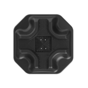 0420001 Deck Block, Polypropylene, Black