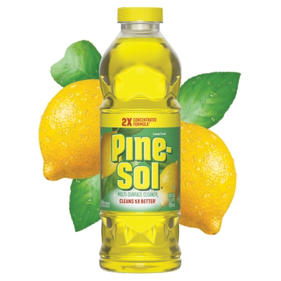 10041294601549 Multi-Surface Cleaner and Disinfectant, 24 oz Bottle, Liquid, Fresh Lemon