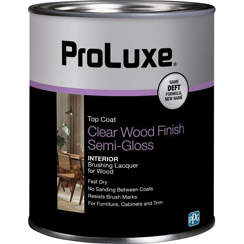 PLX011/04 Lacquer, Semi-Gloss, Liquid, Clear, 1 qt