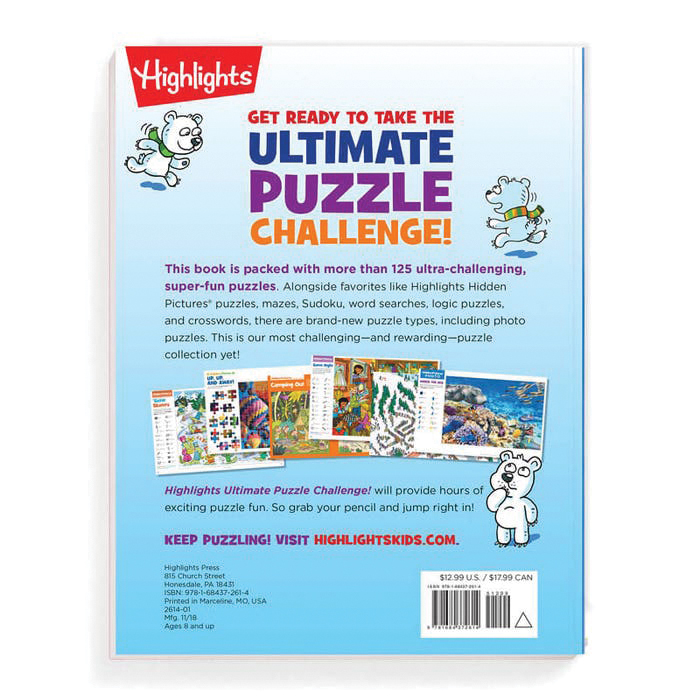 Highlights A7261 Activity Book, Ultimate Puzzle Challenge, 8 to 12 years, English - 2