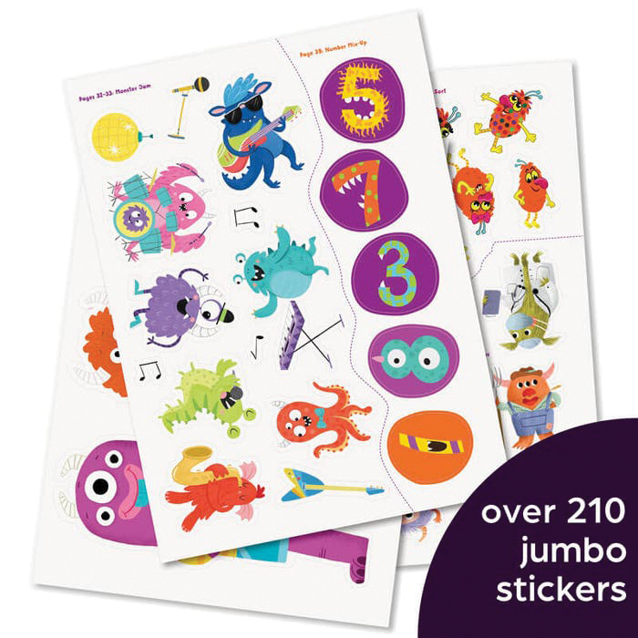 Highlights A2895 Activity Book, Giant Sticker Monster Fun, 3 to 6 years, English - 3