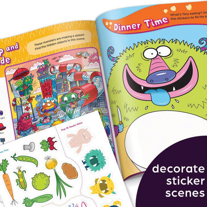Highlights A2895 Activity Book, Giant Sticker Monster Fun, 3 to 6 years, English - 5