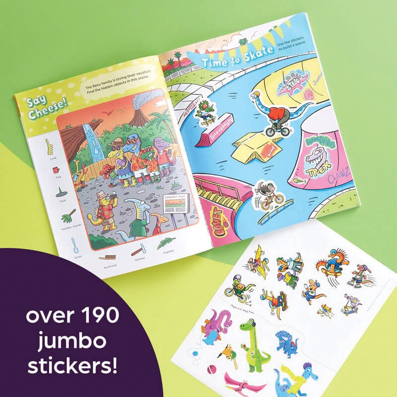 Highlights A2929 Activity Book, Giant Sticker Dinosaur Fun, 3 to 6 years, English - 3