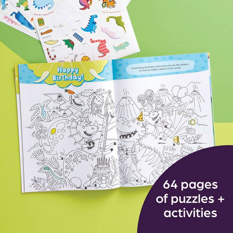 Highlights A2929 Activity Book, Giant Sticker Dinosaur Fun, 3 to 6 years, English - 4