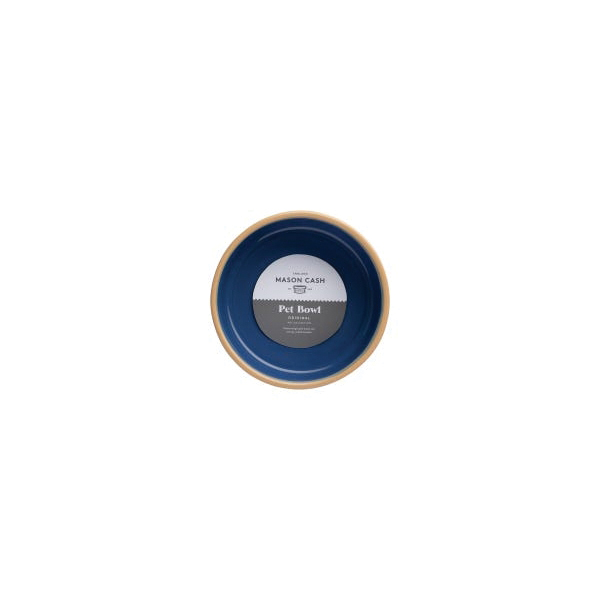 Mason Cash 2030.314 Lettered Dog Bowl, 13 cm Dia, 400 mL Volume, Stoneware, Blue/Cane - 2