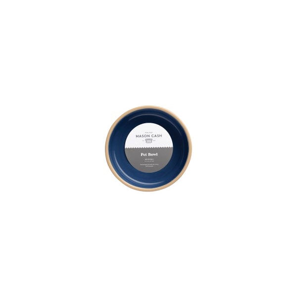 Mason Cash 2030.313 Lettered Cat Bowl, 13 cm Dia, 400 mL Volume, Stoneware, Blue/Cane - 2