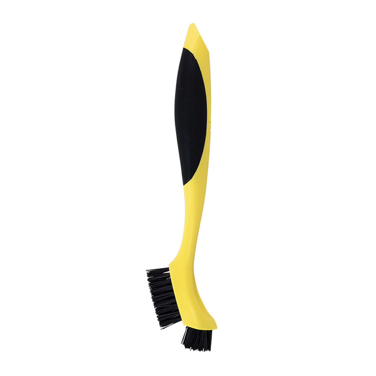 Lodge CGBRSH Corner and Groove Brush, Nylon Bristle, 22 cm L, Plastic Handle, Black/Yellow - 2