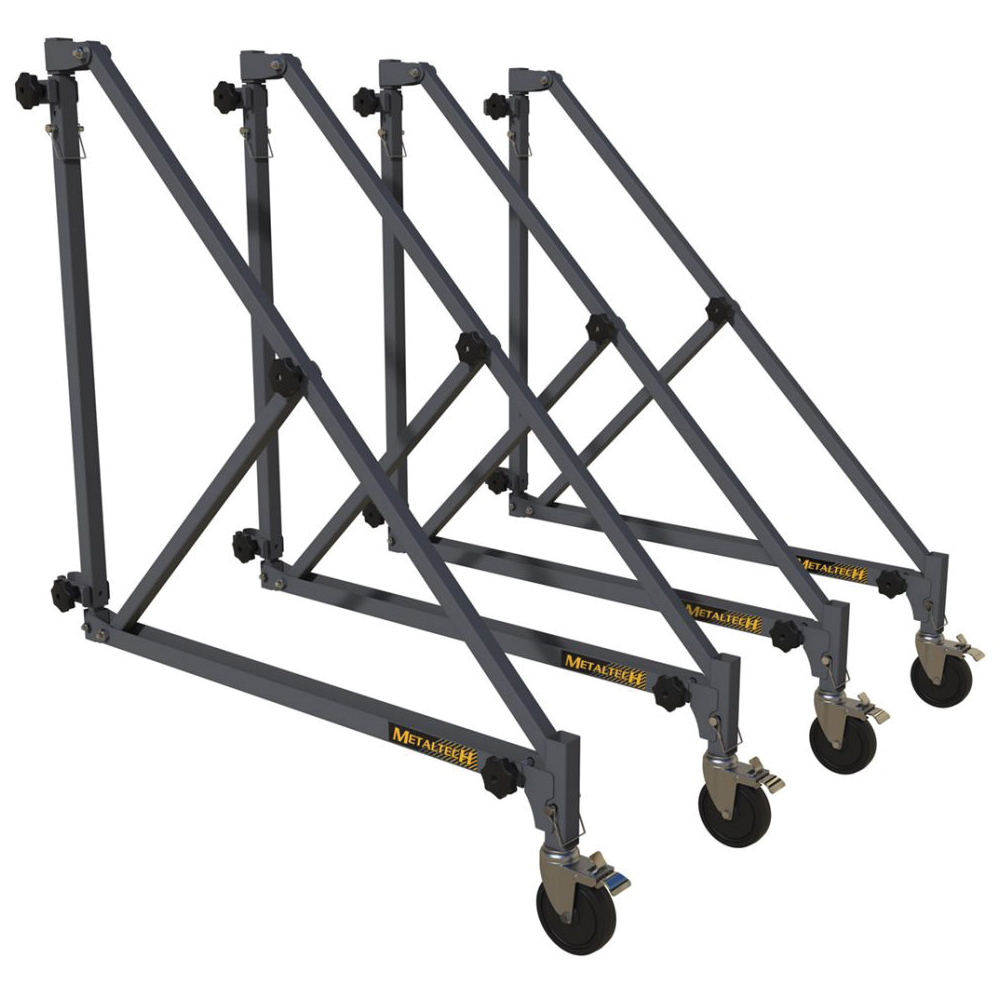 Jobsite Series I-BMSO4TT Outrigger Set, Universal, Plastic/Steel, Gray