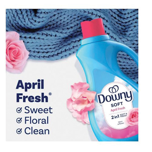 Downy 10033 Fabric Conditioner, 44 oz, Liquid, April Fresh - 4
