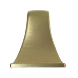 Cabinet Pull, Laurey, Newport, 4.61 in L Handle, 1.18 in Projection, Zinc, Satin Brass - 4