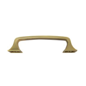 Cabinet Pull, Laurey, Newport, 4.61 in L Handle, 1.18 in Projection, Zinc, Satin Brass - 5